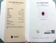 Load image into Gallery viewer, GUILD Certified 12.10ctw Natural Vivid Red Rubellite Tourmaline Ring & Pendant in One Style