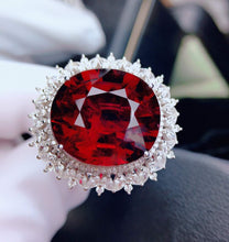 Load image into Gallery viewer, GUILD Certified 17.20ct Natural Vivid Red Rubellite Tourmaline Ring & Pendant in One Style