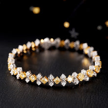 Load image into Gallery viewer, 5.982ctw Natural Yellow Diamond Bracelet in 18K Gold