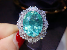 Load image into Gallery viewer, GUILD Certified 9.96ct Natural Paraiba Tourmaline Ring & Pendant in One Style
