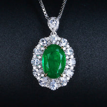 Load image into Gallery viewer, GRC Certified 3.00ct Natural Emerald & Diamond Pendant