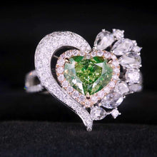 Load image into Gallery viewer, GIA Certifie 2.01ct Heart Fancy Brownish Greenish Yellow Natural Diamond Ring & Pendant in One Style