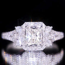 Load image into Gallery viewer, GIA Certified 1.01ct Radiant G/VVS1 Natural Diamond Ring in 18K Gold