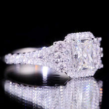 Load image into Gallery viewer, GIA Certified 1.01ct Radiant G/VVS1 Natural Diamond Ring in 18K Gold