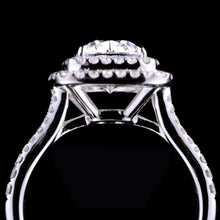 Load image into Gallery viewer, GIA Certified 2.01ct Natural Cushion D/VS1 Diamond Ring in 18K Gold