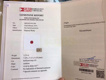 Load image into Gallery viewer, GRS Certified 4.706ctw Mozambique Natural Unheated Ruby Ring & Pendant in One Style