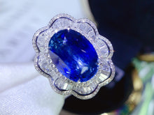 Load image into Gallery viewer, GIL Certified 10.01ct Natural Cornflower Blue Unheated Sapphire Ring & Pendant in One Style