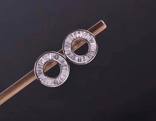 Load image into Gallery viewer, Certified 0.60ctw Natural Diamond Earrings 18K Gold