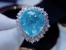 Load image into Gallery viewer, GUILD Certified 8.13ct Natural Paraiba Tourmaline Ring & Pendant in One Style