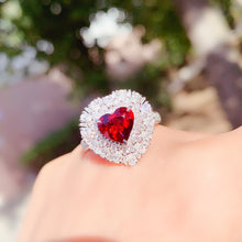 Load image into Gallery viewer, GRS Certified 3.43ctw Natural Vivid Red Unheated Ruby Ring & Pendant in One Style