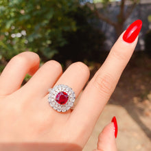 Load image into Gallery viewer, GRS Certified 4.706ctw Mozambique Natural Unheated Ruby Ring & Pendant in One Style