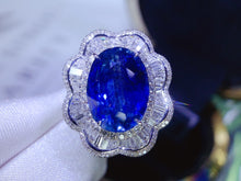 Load image into Gallery viewer, GIL Certified 10.01ct Natural Cornflower Blue Unheated Sapphire Ring & Pendant in One Style
