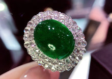 Load image into Gallery viewer, GUILD Certified 11.36ctw Natural Emerald Ring & Pendant in One Style