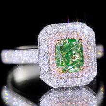 Load image into Gallery viewer, GIA Certified 1.14ct Cushion Natural Yellow Diamond Ring in 18K Gold