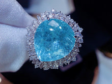 Load image into Gallery viewer, GUILD Certified 8.13ct Natural Paraiba Tourmaline Ring & Pendant in One Style
