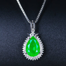 Load image into Gallery viewer, GIL Certified 3.20ct Colombian Natural Emerald Pendant