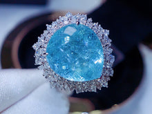 Load image into Gallery viewer, GUILD Certified 8.13ct Natural Paraiba Tourmaline Ring & Pendant in One Style