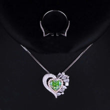 Load image into Gallery viewer, GIA Certifie 2.01ct Heart Fancy Brownish Greenish Yellow Natural Diamond Ring & Pendant in One Style