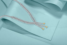 Load image into Gallery viewer, Certified Yeloow Diamond Necklace in 18K Gold