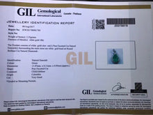 Load image into Gallery viewer, GIL Certified 3.20ct Colombian Natural Emerald Pendant