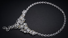 Load image into Gallery viewer, 27.19ctw Certified Diamond Rose Flower Necklace in 18K Gold