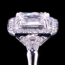 Load image into Gallery viewer, GIA Certified 2.02ct D VS2 Natural Emerald Cut Diamond Ring in 18K Gold