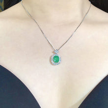 Load image into Gallery viewer, GRC Certified 2.30ct Natural Emerald Pendant