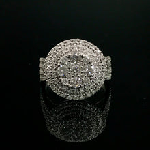 Load image into Gallery viewer, GRC Certified 0.63ctw Natural Diamond Ring 18K White Gold