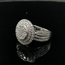 Load image into Gallery viewer, GRC Certified 0.63ctw Natural Diamond Ring 18K White Gold