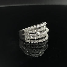 Load image into Gallery viewer, GRC Certified 1.33ctw Natural Diamond Ring 18K White Gold