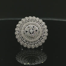 Load image into Gallery viewer, GRC Certified 1.28ctw Natural Diamond Ring 18K White Gold