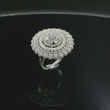 Load image into Gallery viewer, GRC Certified 1.28ctw Natural Diamond Ring 18K White Gold