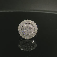 Load image into Gallery viewer, GRC Certified 1.48ctw Natural Diamond Ring 18K White Gold