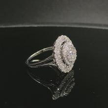 Load image into Gallery viewer, GRC Certified 1.48ctw Natural Diamond Ring 18K White Gold