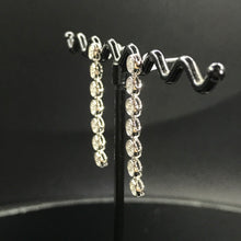 Load image into Gallery viewer, GRC Certified 0.36ctw Natural Diamond Earrings 18K White Gold