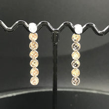 Load image into Gallery viewer, GRC Certified 0.36ctw Natural Diamond Earrings 18K White Gold