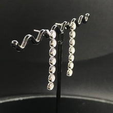 Load image into Gallery viewer, GRC Certified 0.36ctw Natural Diamond Earrings 18K White Gold