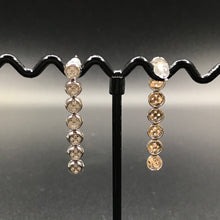 Load image into Gallery viewer, GRC Certified 0.36ctw Natural Diamond Earrings 18K White Gold