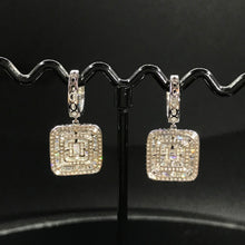 Load image into Gallery viewer, GRC Certified 1.58ctw Natural Diamond Earrings 18K White Gold