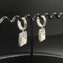 Load image into Gallery viewer, GRC Certified 1.58ctw Natural Diamond Earrings 18K White Gold