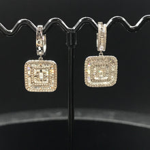 Load image into Gallery viewer, GRC Certified 1.58ctw Natural Diamond Earrings 18K White Gold