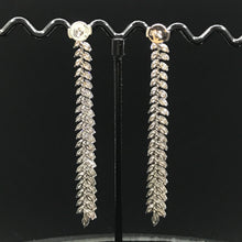 Load image into Gallery viewer, GRC Certified 4.49ctw Natural Diamond Earrings 18K White Gold