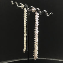 Load image into Gallery viewer, GRC Certified 4.49ctw Natural Diamond Earrings 18K White Gold