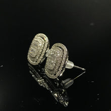 Load image into Gallery viewer, GRC Certified 1.42ctw Natural Diamond Earrings 18K White Gold