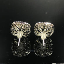 Load image into Gallery viewer, GRC Certified 1.42ctw Natural Diamond Earrings 18K White Gold