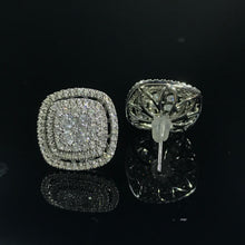 Load image into Gallery viewer, GRC Certified 1.42ctw Natural Diamond Earrings 18K White Gold