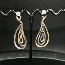 Load image into Gallery viewer, GRC Certified 1.30ctw Natural Diamond Earrings 18K White Gold