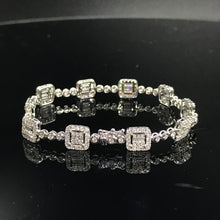 Load image into Gallery viewer, GRC Certified 2.33ctw Natural Diamond Bracelet 18K White Gold