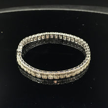 Load image into Gallery viewer, GRC Certified 3.65ctw Natural Diamond Bracelet 18K White Gold