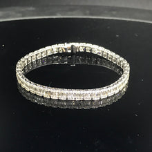 Load image into Gallery viewer, GRC Certified 3.65ctw Natural Diamond Bracelet 18K White Gold